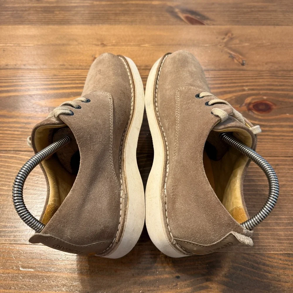 Samuel Hubbard Tan Nubuck ‎ Suede 'Free' Leather Walking Shoes Vibram Sole 7.5
